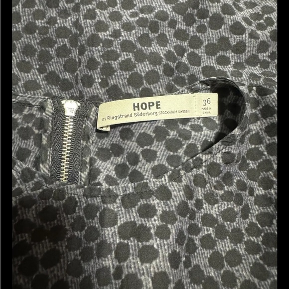 Hope By Ringstrand Soderberg Smile Dress Silk Blend Lagenlook Polka Dot 36EU/6US - Picture 9 of 9